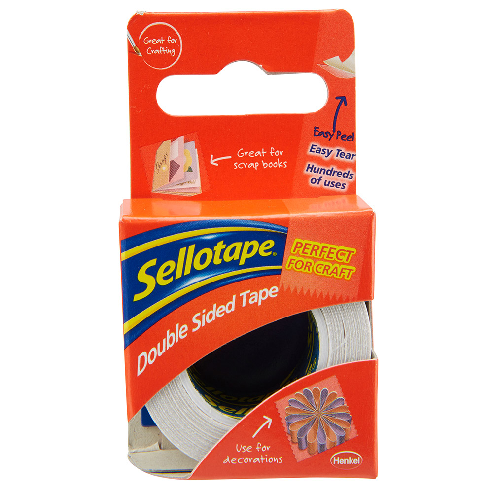 Sellotape Double-Sided Tape 15mm x 5m Image 1