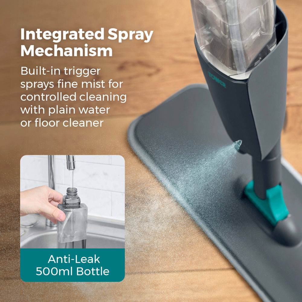 Tower Spray Mop with 4 Refills Image 3