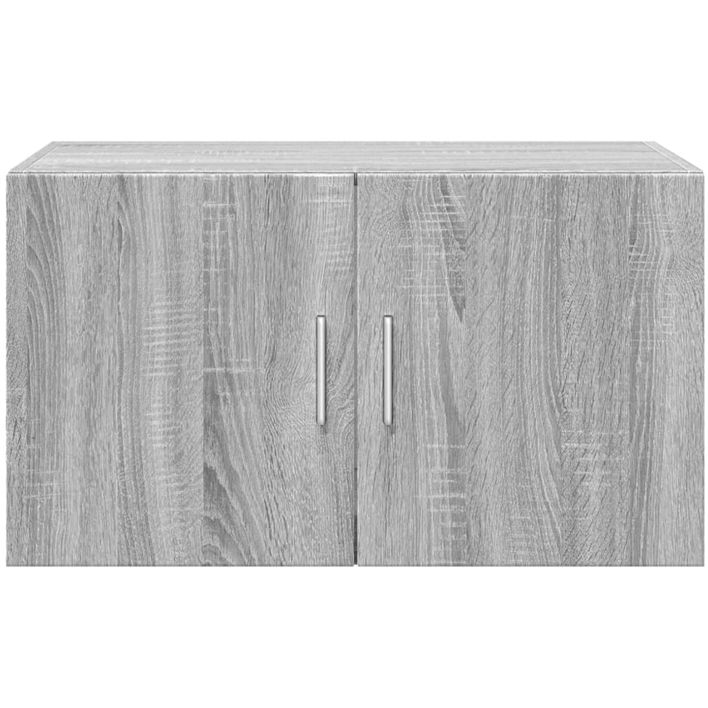 vidaXL 2 Door Grey Sonoma Wooden Wall Cabinet Image 4