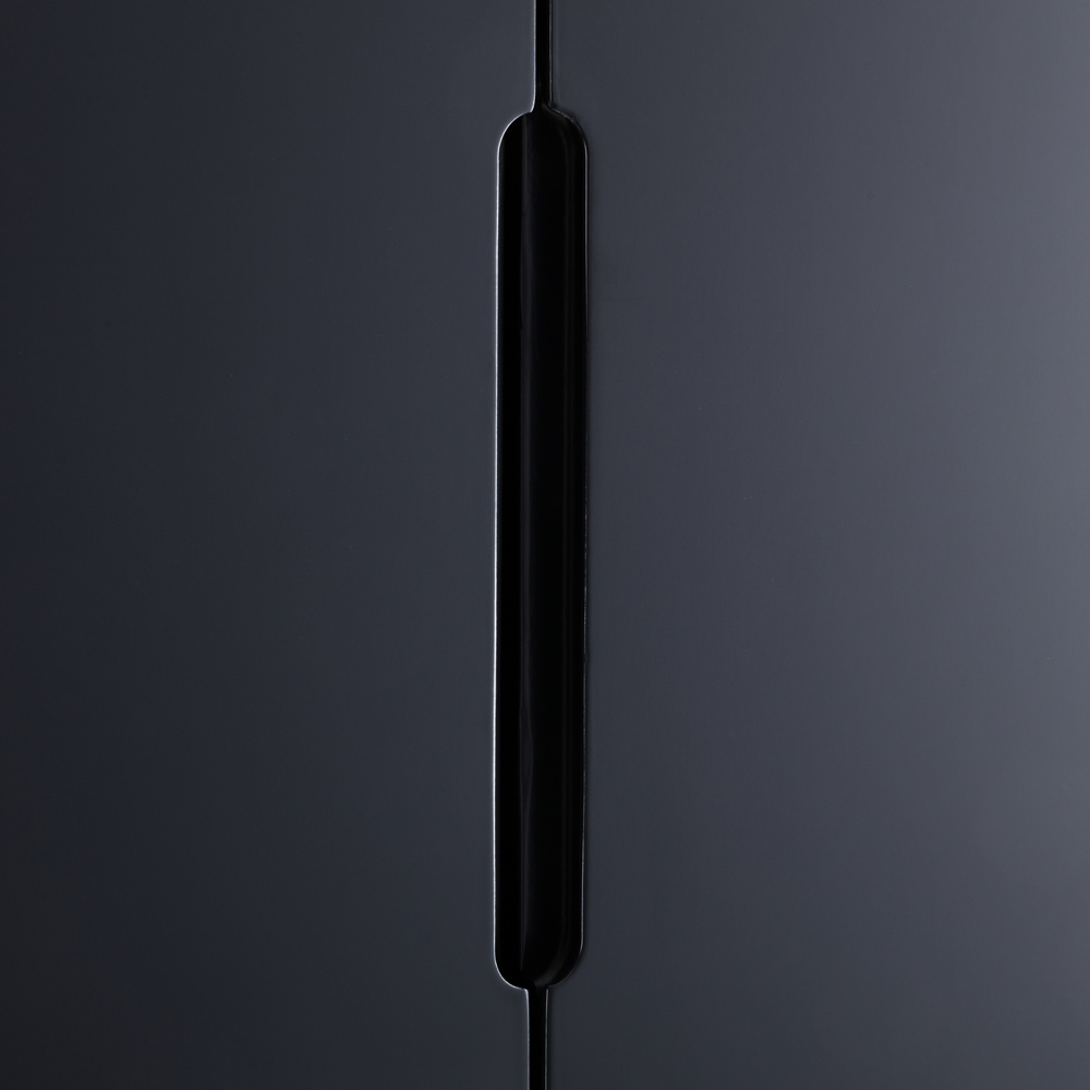 Julian Bowen Alicia 2 Door 2 Drawer Matt Anthracite Wardrobe Image 8