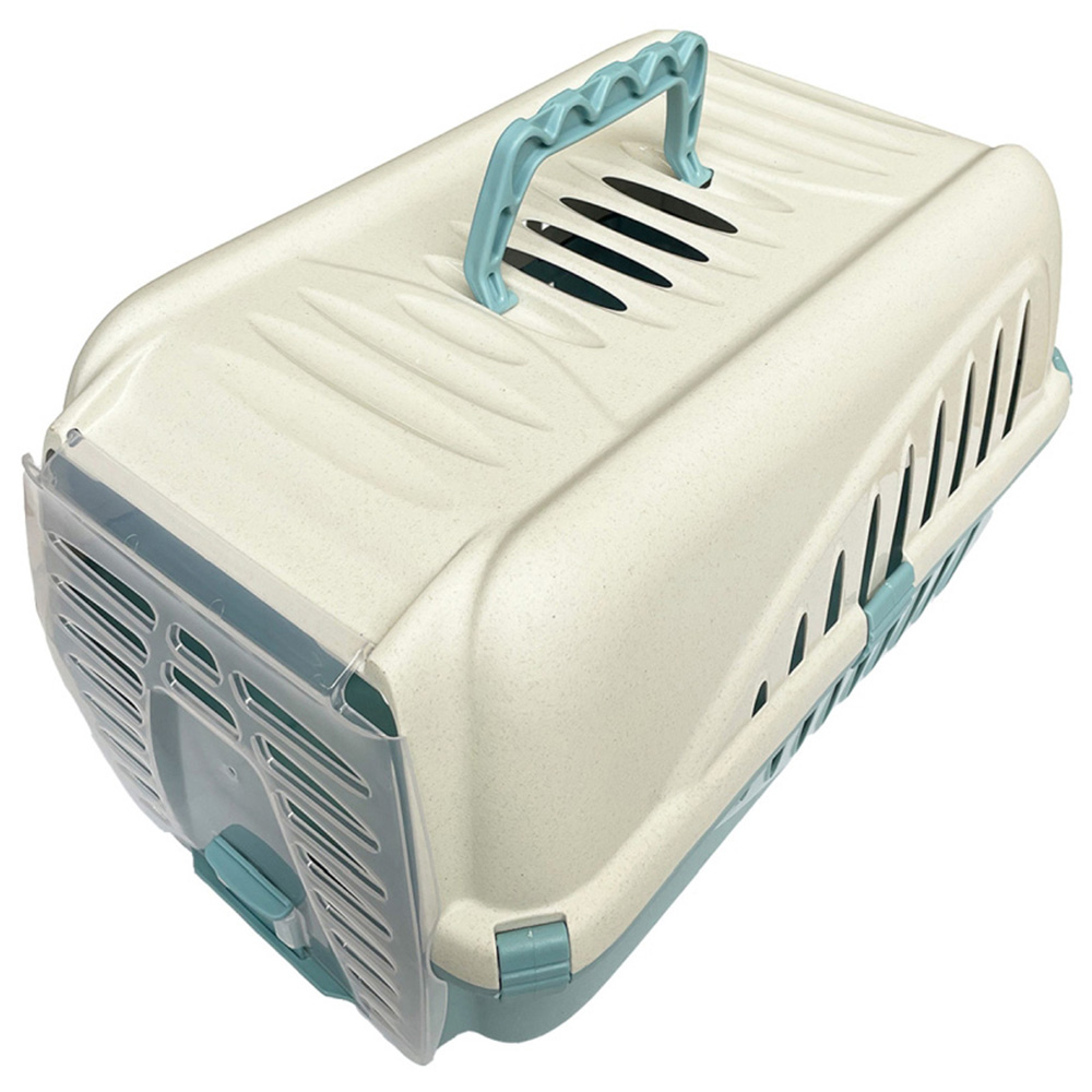 Happy Pet Panzer Light Blue Pet Carrier 50 x 33 x 31cm Image 2