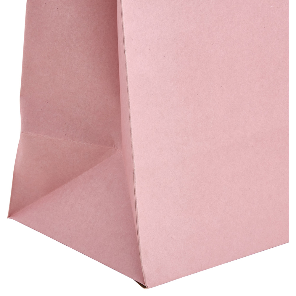 Wilko Large Matt Pink Giftbag Image 3