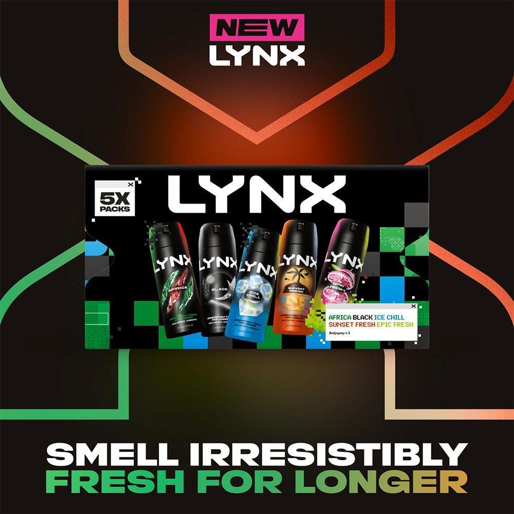 Lynx Fragrance Edition Men's Deodorant Gift Set 5 Piece 3 Pack Image 2