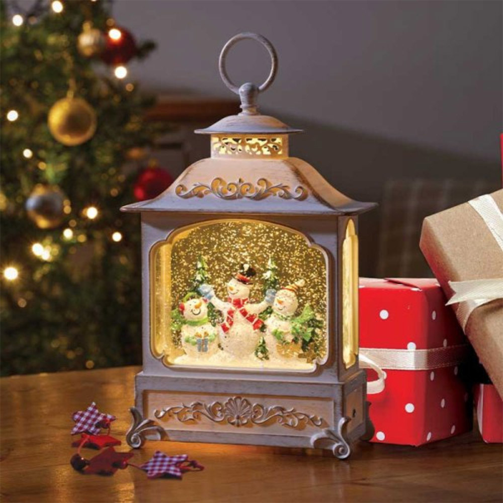 Samuel Alexander Snowman Wonderland Lantern Christmas Decoration 28cm Image 2