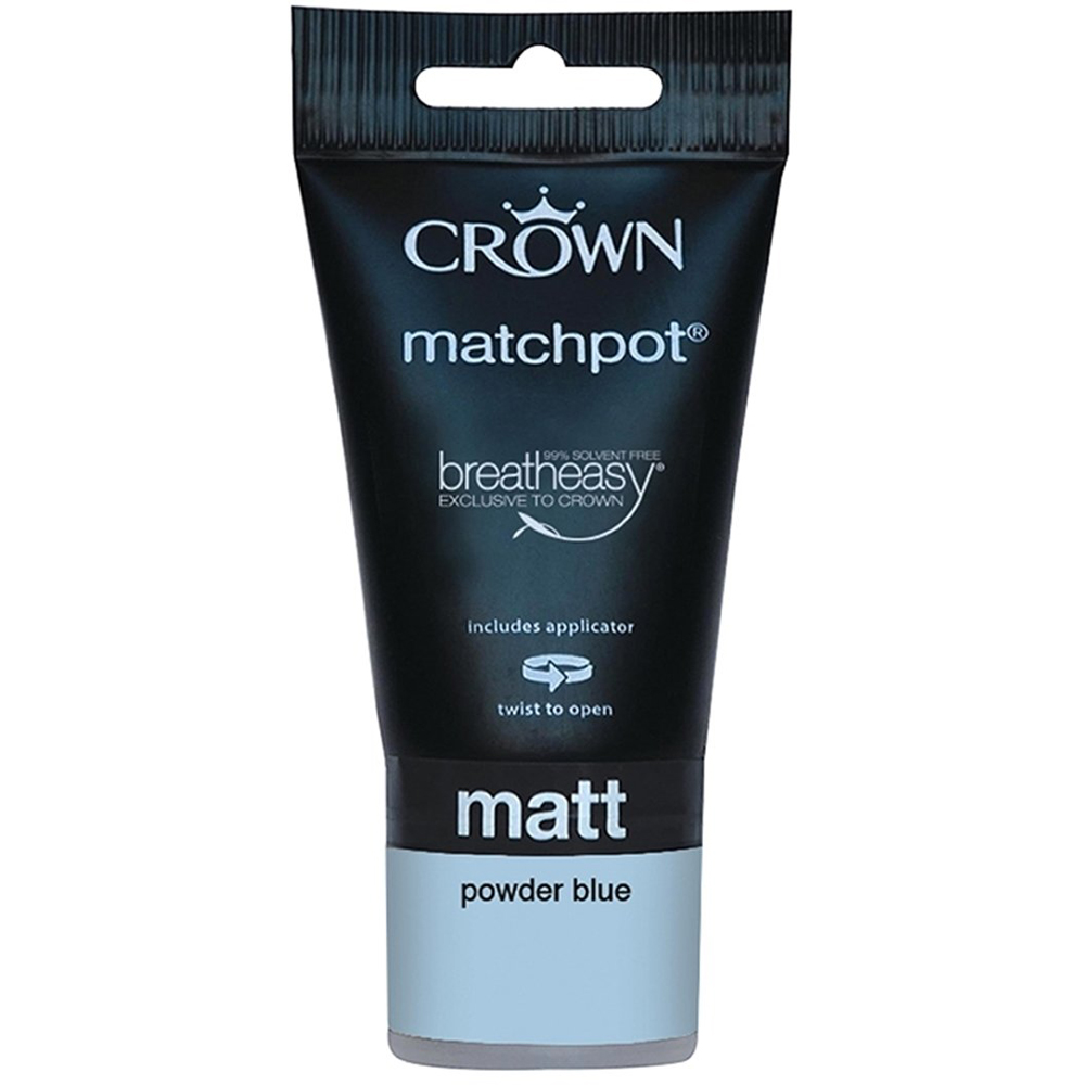 Crown Powder Blue Matt Breatheasy Tester Pot 75ml Image