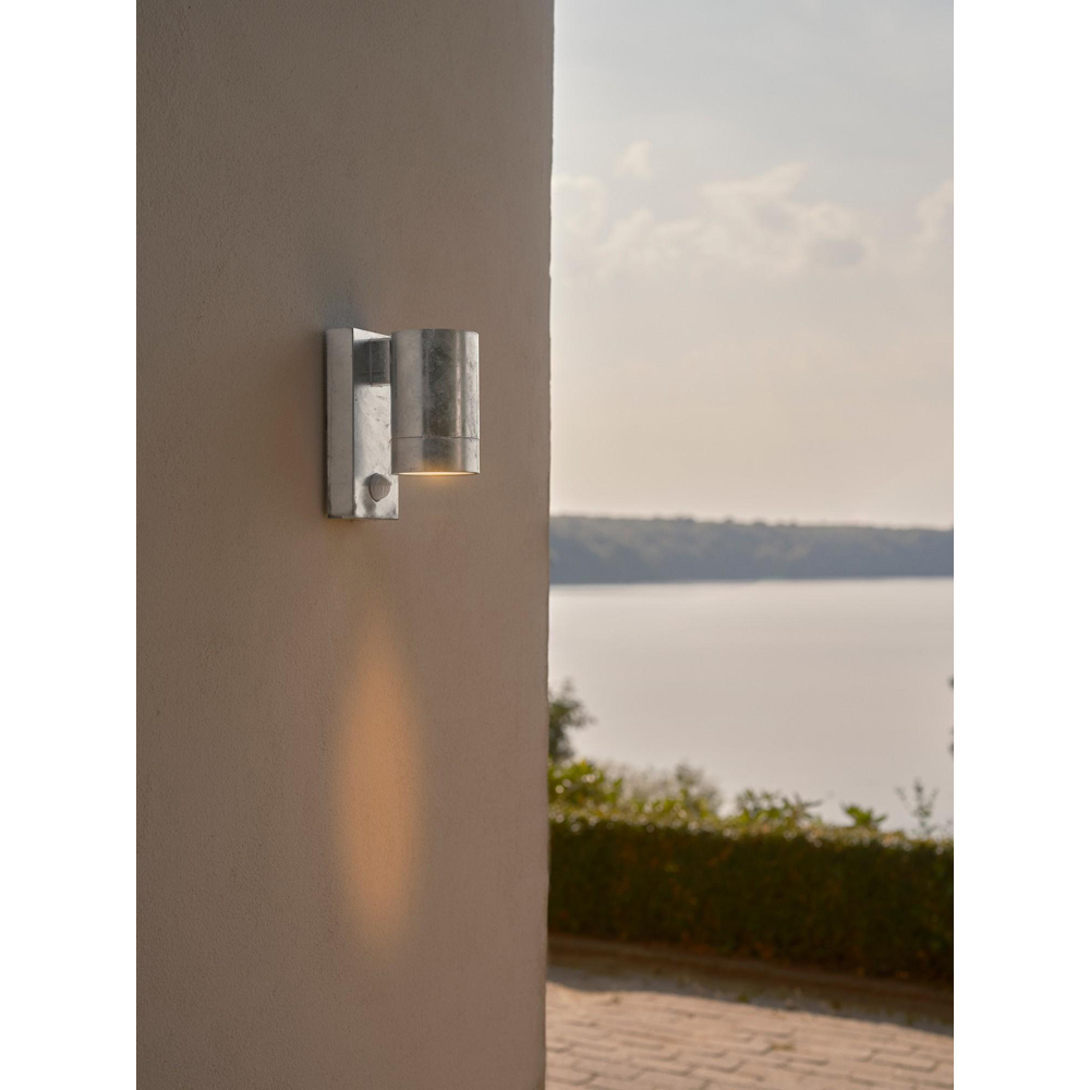 Nordlux Tin Maxi Galvanised Sensor Wall Light Image 2