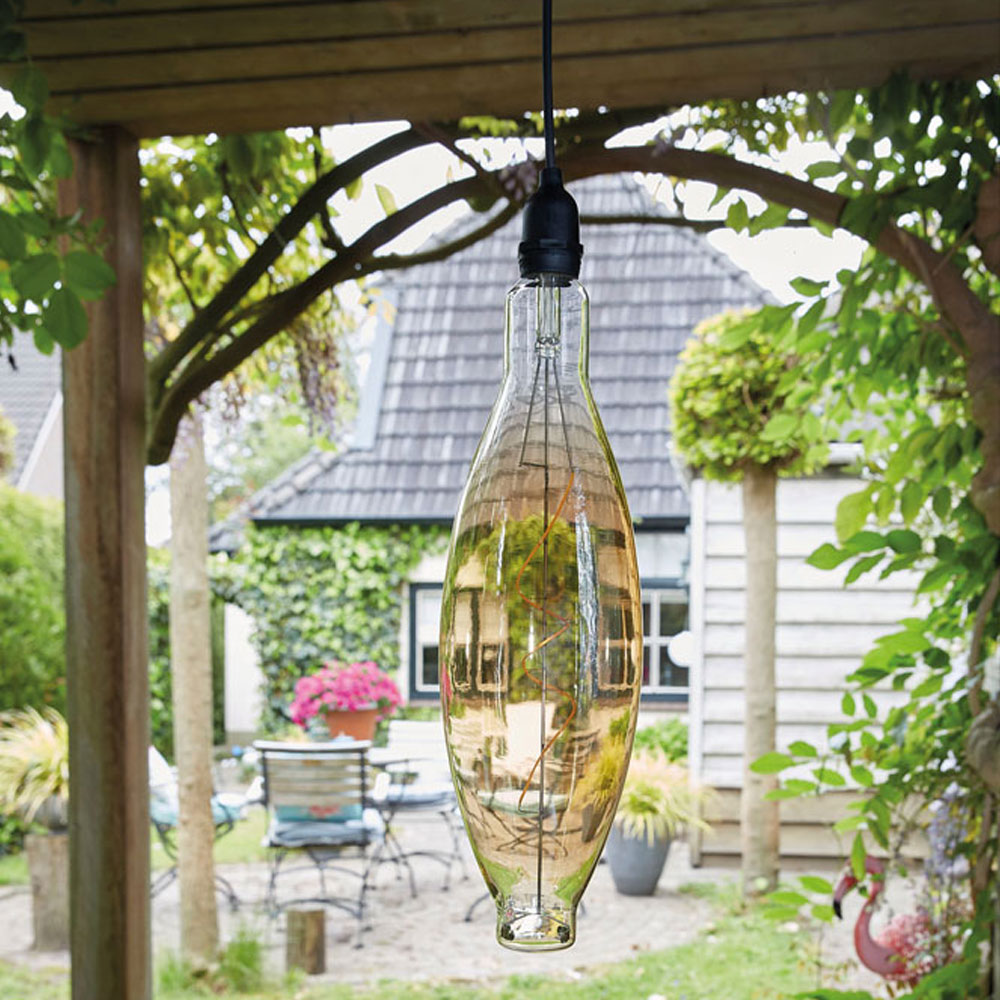 Luxform Ellipse Glass Pendulum Hanging Bulb Light Image 4