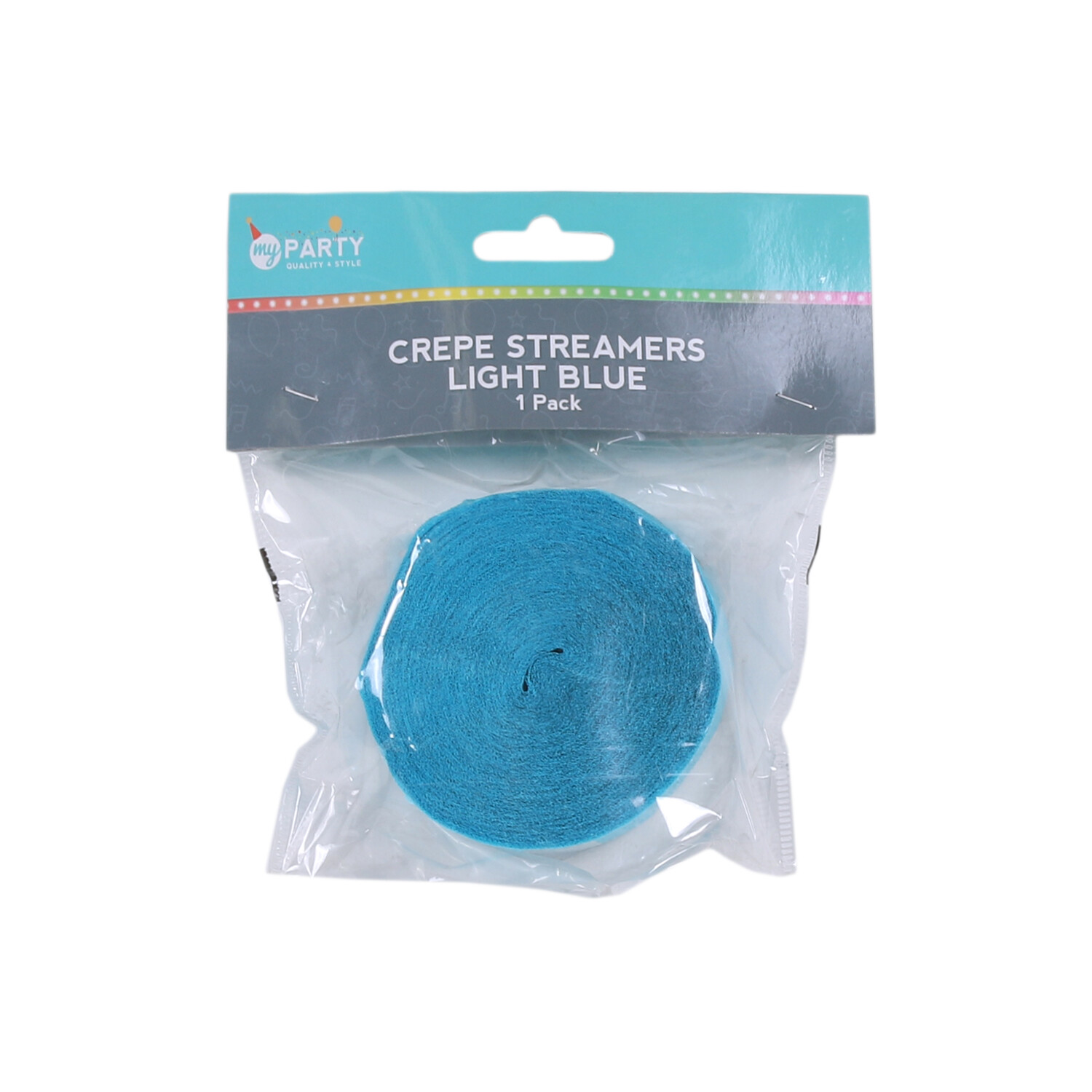 Crepe Streamer Roll - Light Blue Image