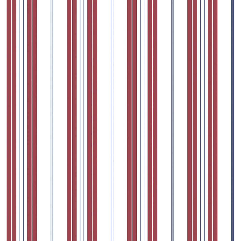 Galerie Deauville 2 Striped Red White and Blue Wallpaper Image 1