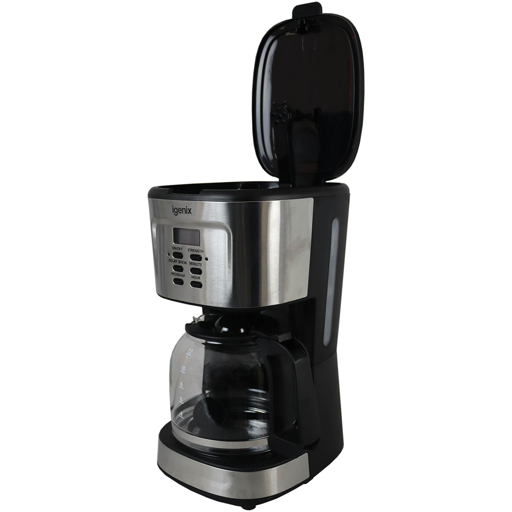 Igenix IGCM01250SS Stainless Steel 1.5L Digital Filter Coffee Maker Image 5