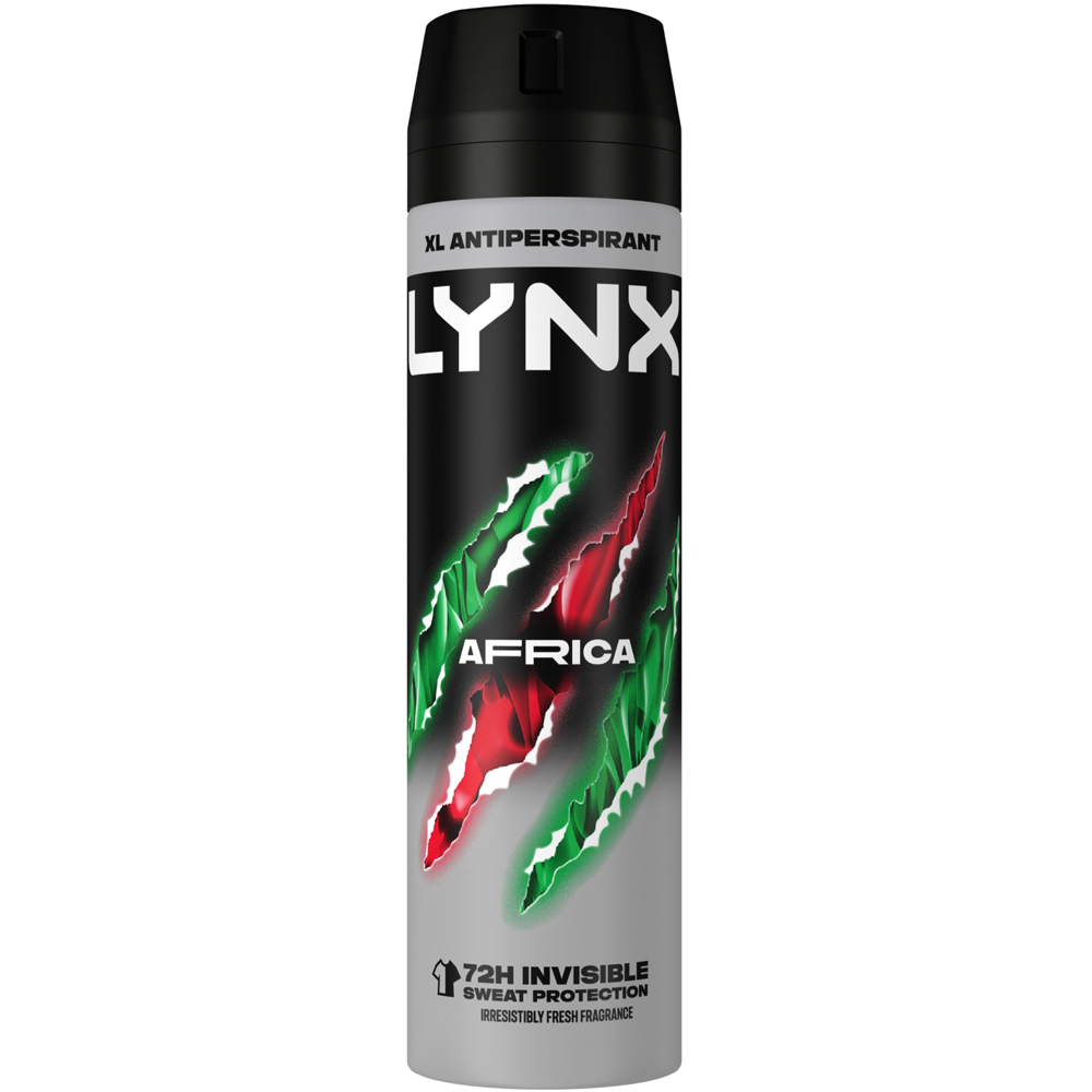 Lynx Africa The G.O.A.T. of Fragrance 72H Protection Anti-Perspirant Deodorant Spray 200ml 36 Pack Image 2