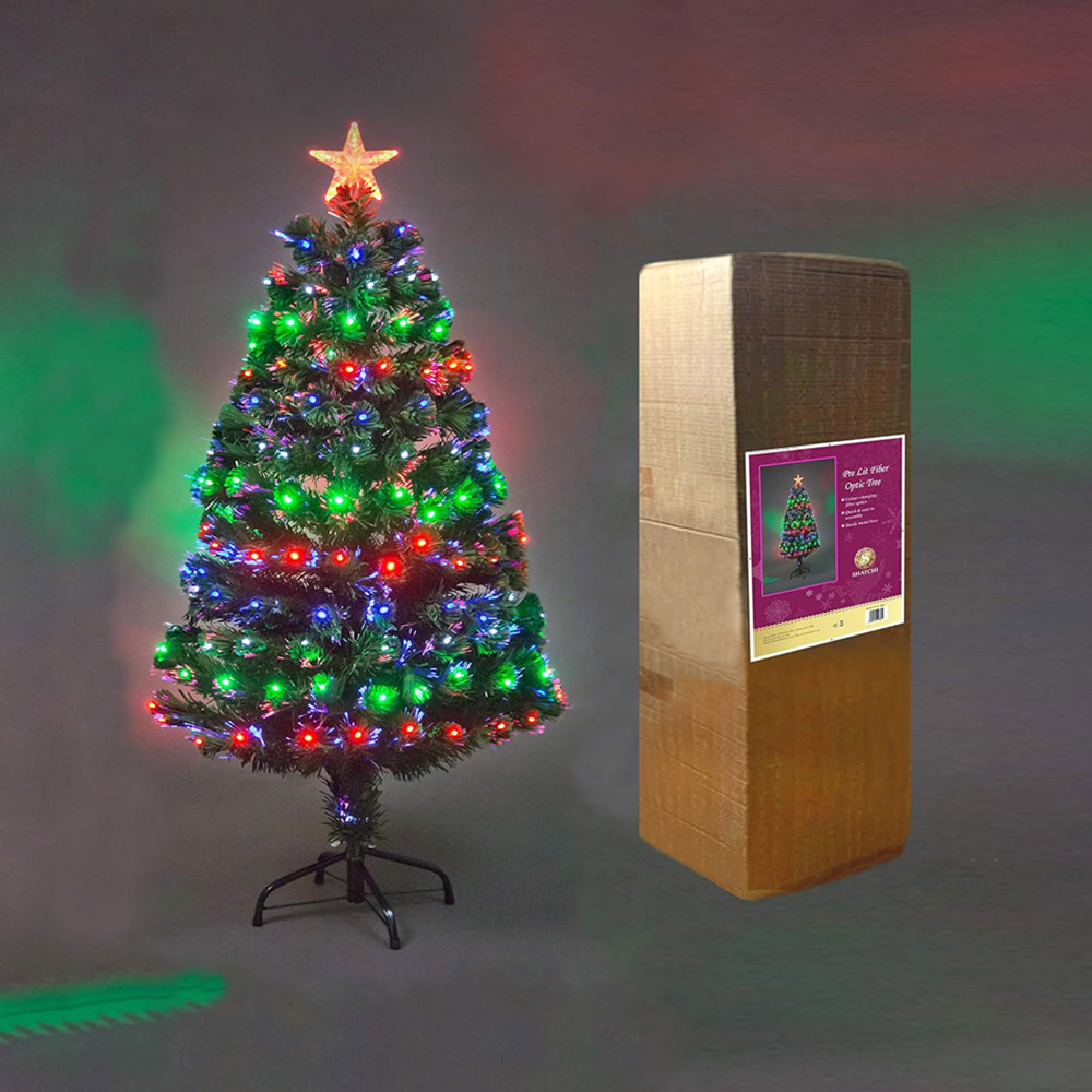 Shatchi Nebula Fibre Optic Artificial Christmas Tree 6ft Image 4