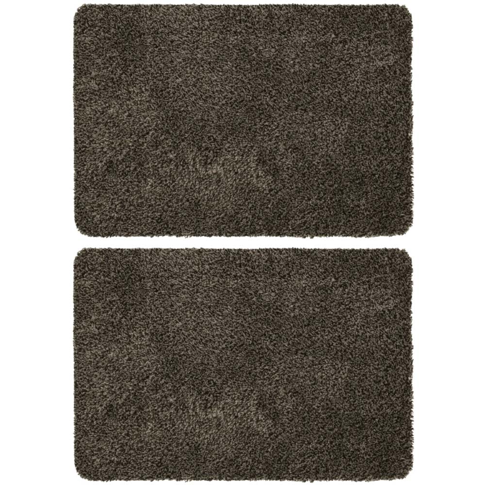 Melrose Distributer Taupe Mat 50 x 80cm Twin Pack Image 1
