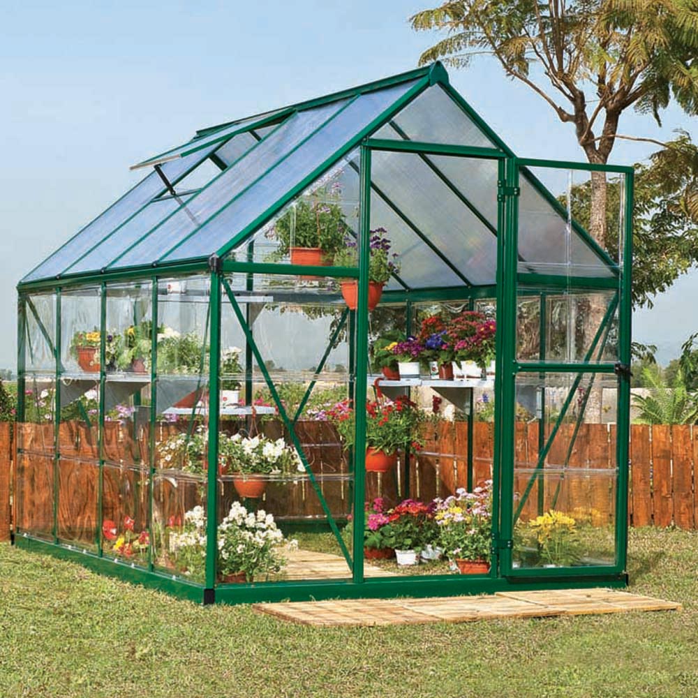 Palram - Canopia Hybrid 6 x 8ft - Green Greenhouse Image 7