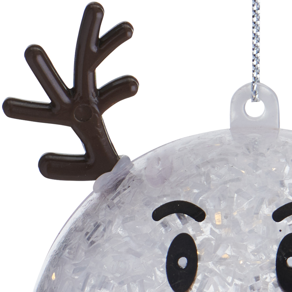 Wilko LED B/O Reindeer Bauble Image 4