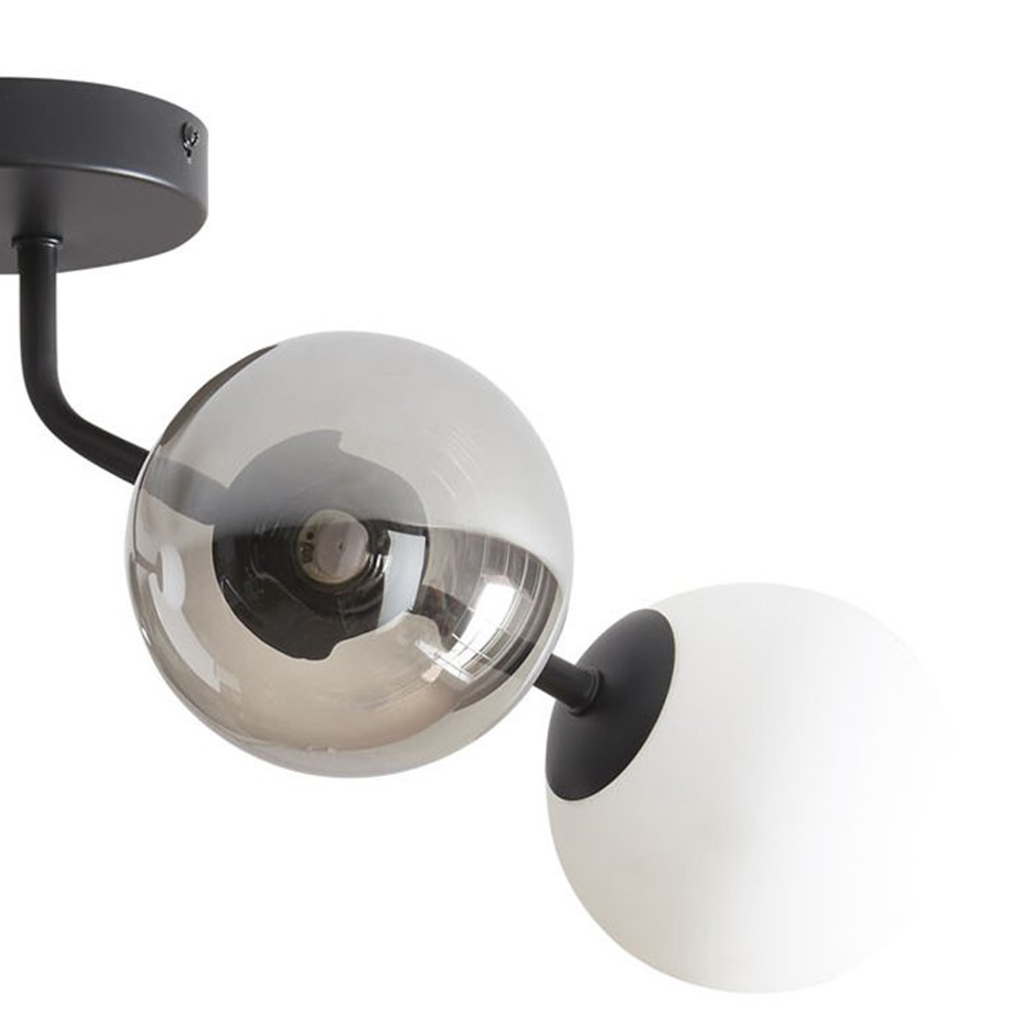 Black Madrid 4 Light Ceiling Fitting Image 4