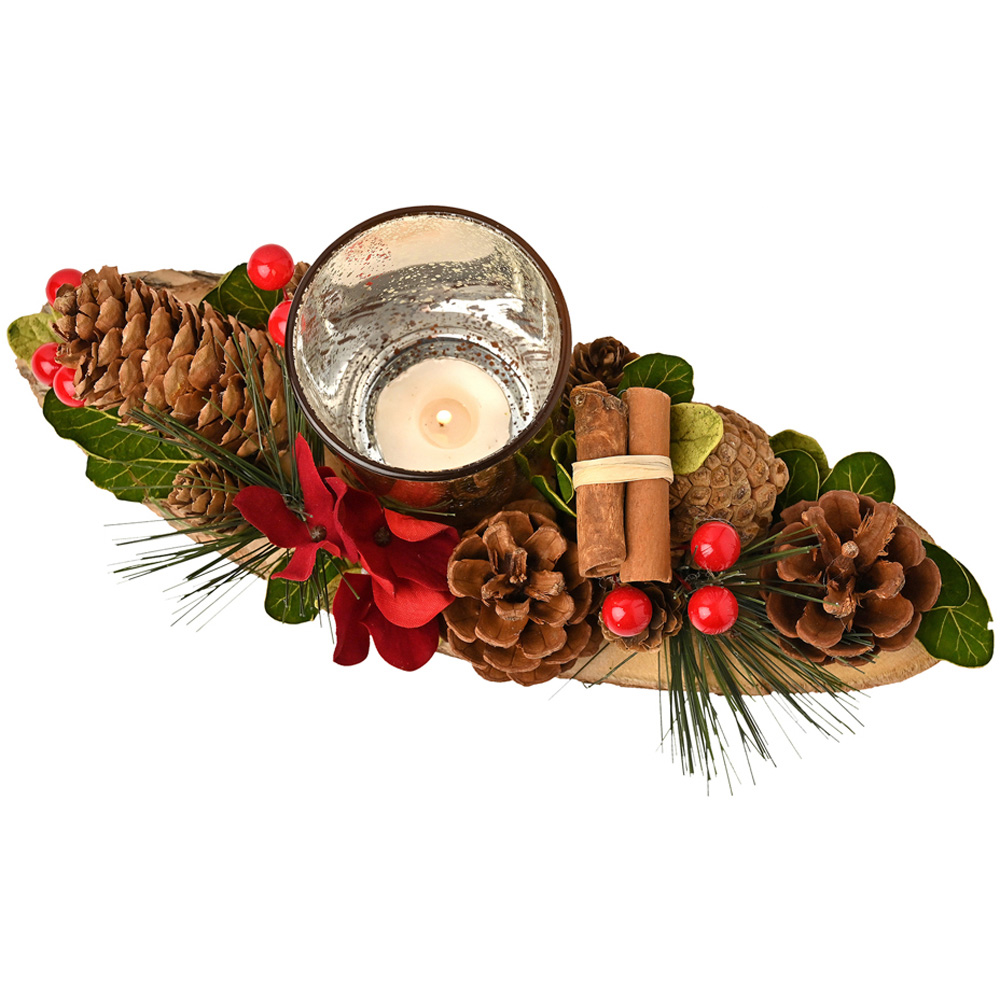 The Seasonal Gift Co. Cinnamon Long Board Candle Holder Image 2