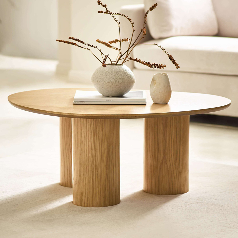 Julian Bowen Anya Warm Oak-Effect Coffee Table Image 1