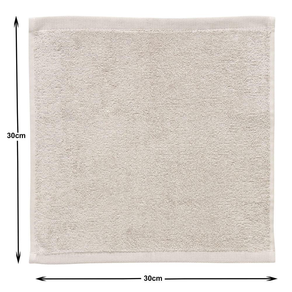 Wilko Supersoft Natural Face Cloths 2 pack Wilko