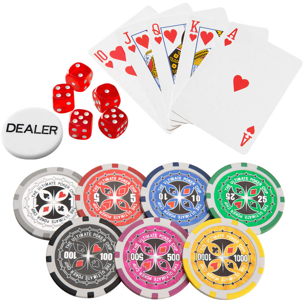 tectake Silver Poker Set 21 x 56cm Image 5