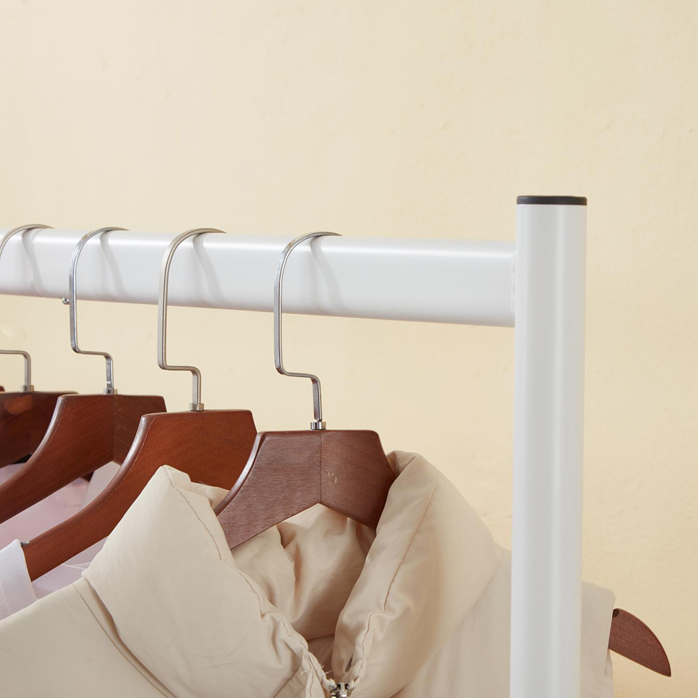 House Of Home White Heavy Duty Foldable Clothes Rail 5ft Image 4