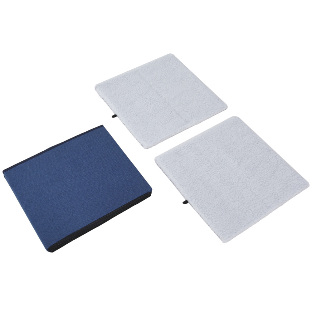 H&O Direct 1.5ft Blue Foldable Cat Bed with Scratching Pad Image 3