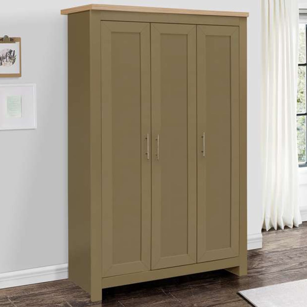 Birlea Highgate Oak 3 Door Wardrobe Image 1