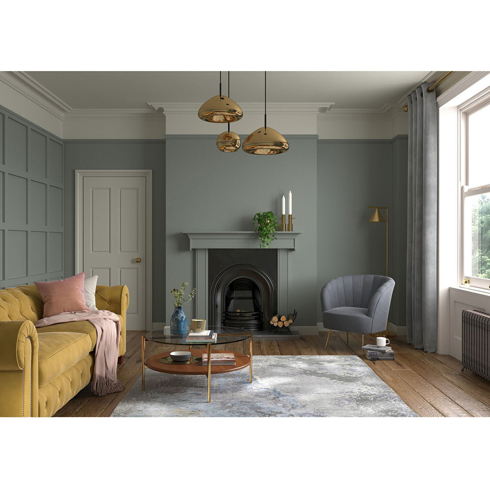 Dulux Heritage Walls and Ceilings Waxed Khaki Velvet Matt Emulsion Paint 2.5L Image 4