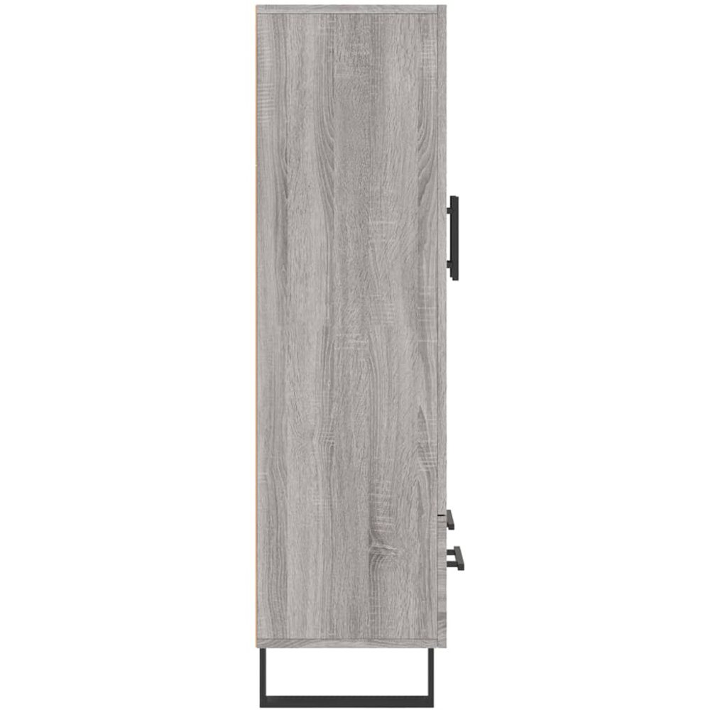vidaXL 2 Door Single Drawer Grey Sonoma Highboard Image 7