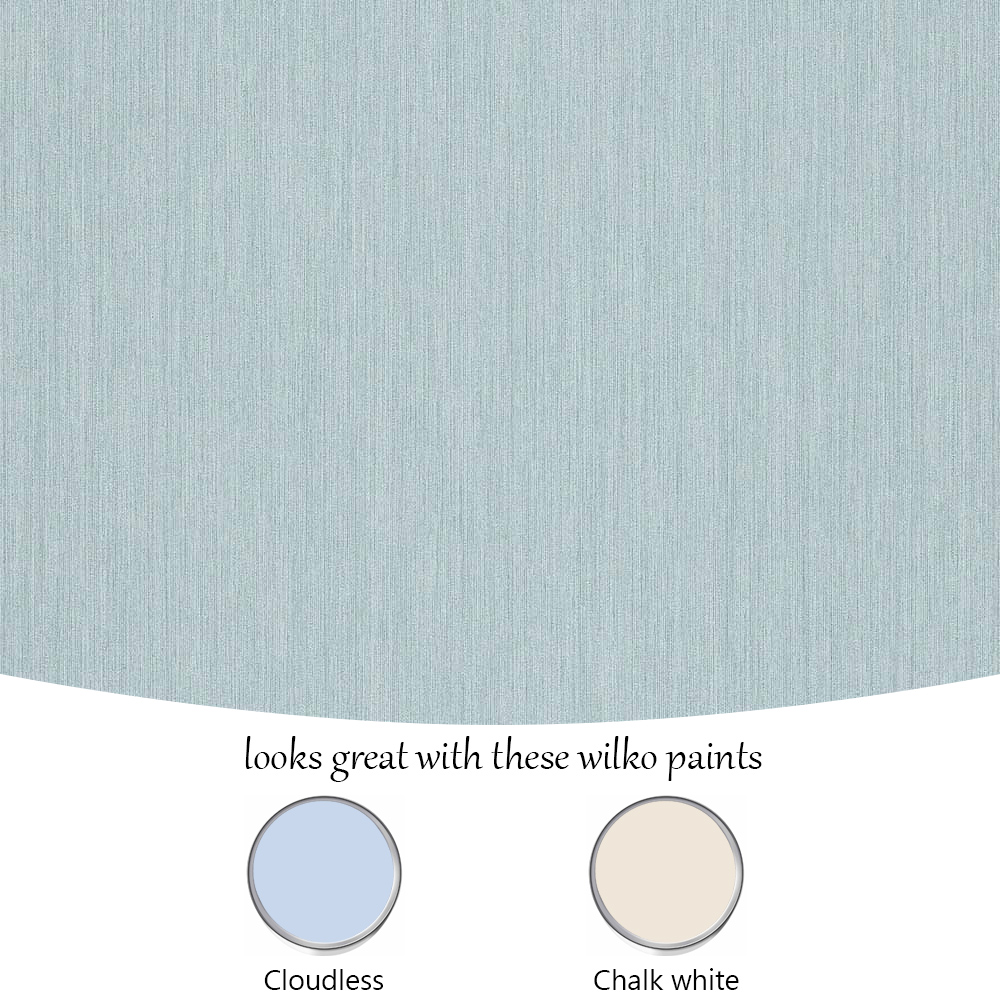 Grandeco Concerto Grasscloth Aqua Textured Wallpaper Image 4