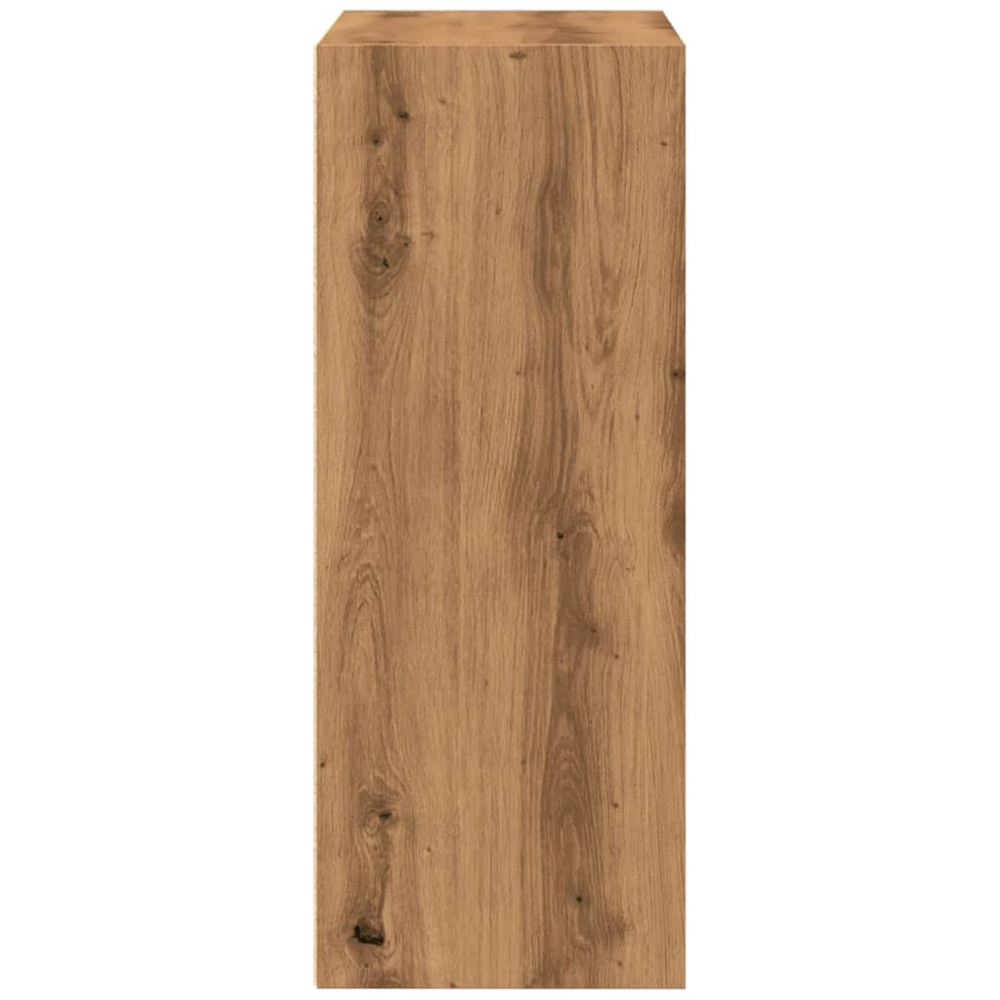vidaXL 2 Shelf Artisian Oak Bookcase Image 4
