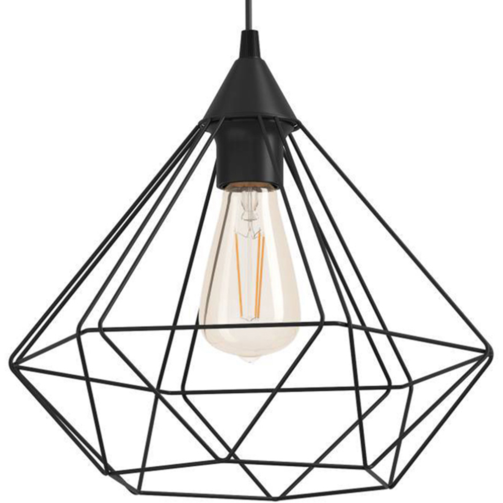 EGLO Tarbes Black Geometric Pendant Light Image 3