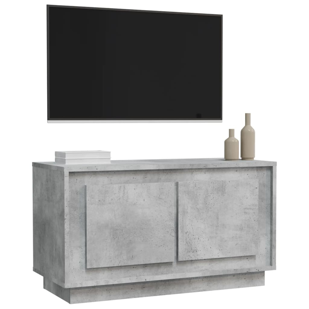 vidaXL 2 Door Concrete Grey TV Cabinet Image 5
