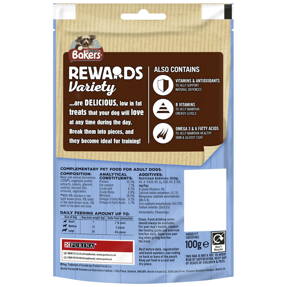 Bakers Rewards Mixed Variety Dog Treats 100g   Image 6