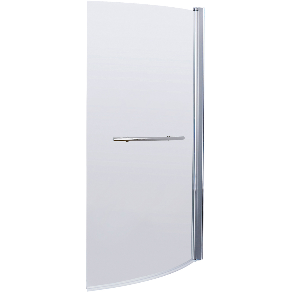 nuie Polished Chrome B-Bath Curved Screen with Rail 6mm Image 1