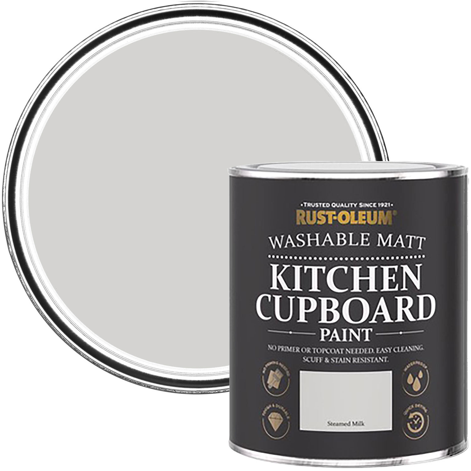 Rust-Oleum Kitchen Cupboard Steamed Milk Furniture Paint 750ml Image 1