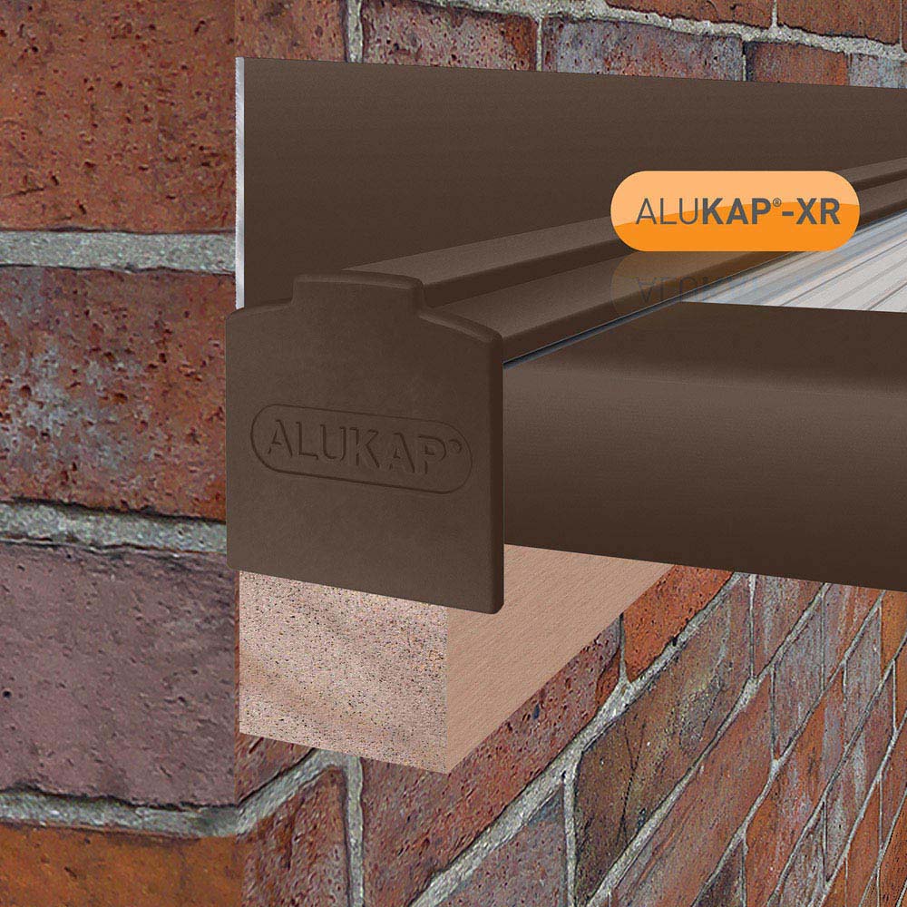 Alukap-XR Brown Wall Bar 2.4m with 55mm Rafter Gasket Image 2