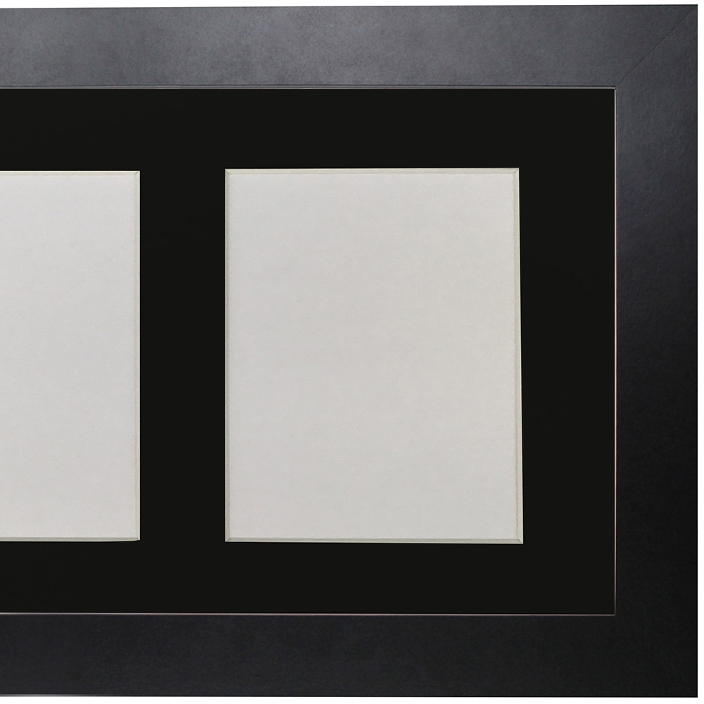 FRAMES BY POST Metro 3 Image Black Frame with Black Mount 7 x 5 inch Image 3
