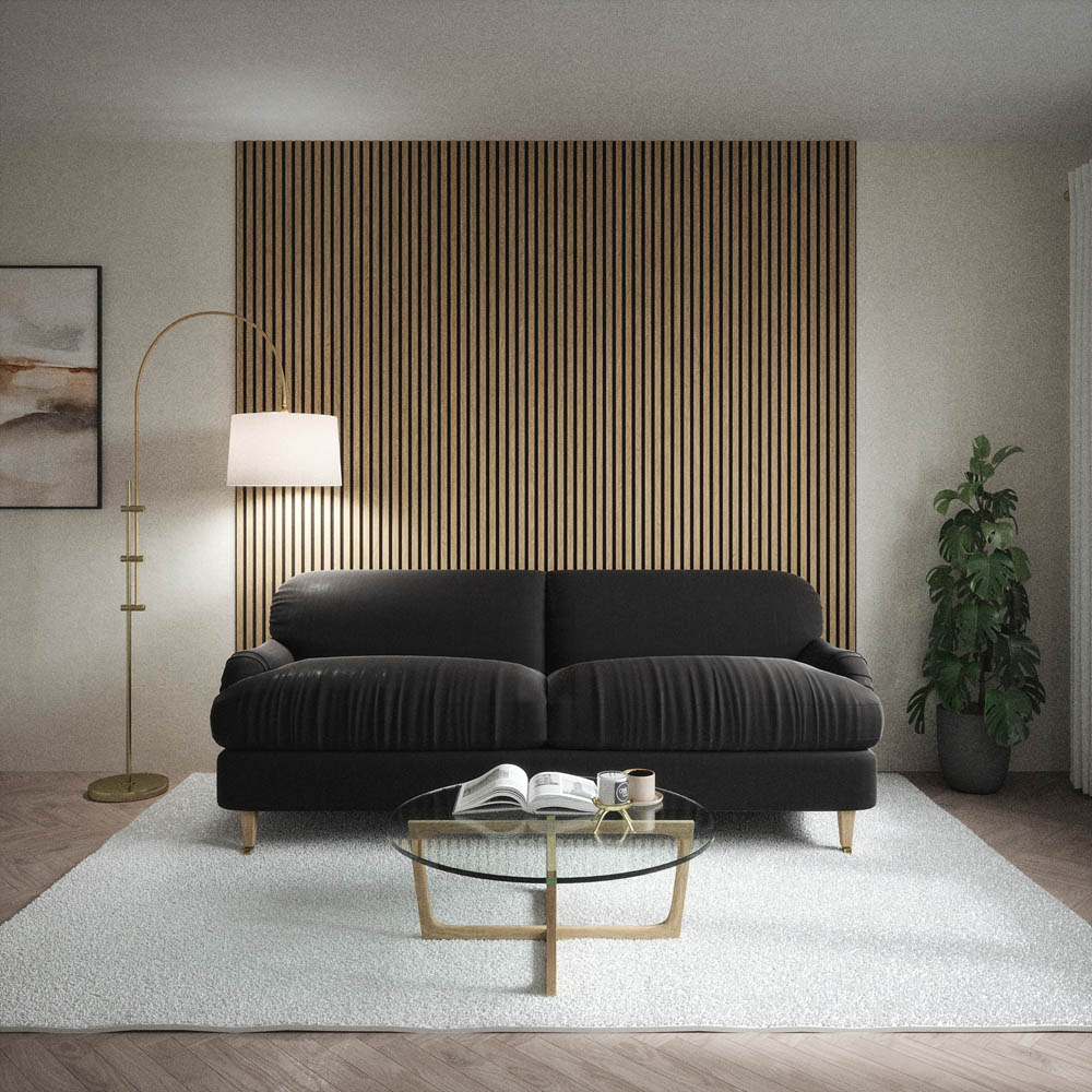 Kraus Easy Living Natural Oak Acoustic Slat Wall Panel 240 x 60cm 5 Pack Image 2