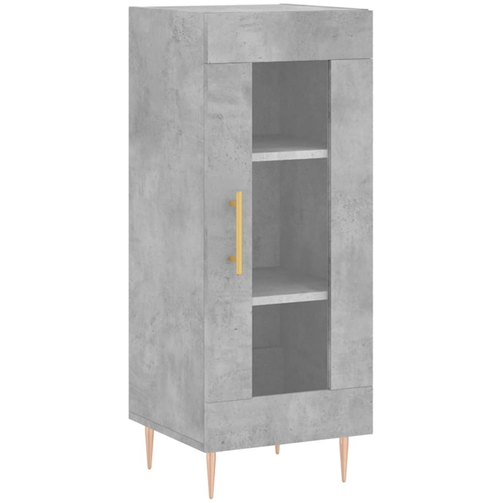 vidaXL 2 Door Concrete Grey Highboard Image 5