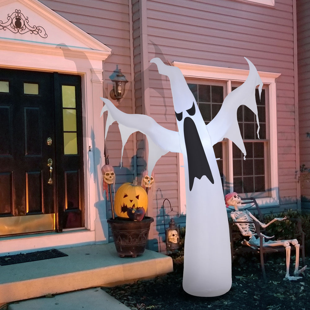 HOMCOM Halloween Inflatable Scary Ghost 4ft Image 2