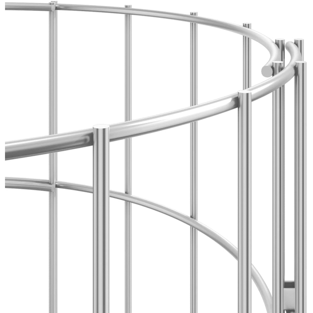 vidaXL 4 Piece Silver Galvanised Iron Gabion Raised Bed Set 30 x 50/100/150/200cm Image 3
