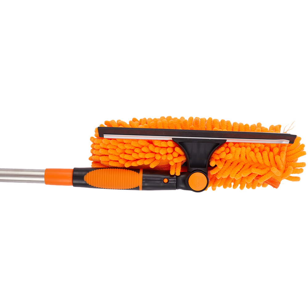 Living and Home Orange 2-in-1 Window Squeegee Cleaner Kit with 10 Extension Poles Image 5