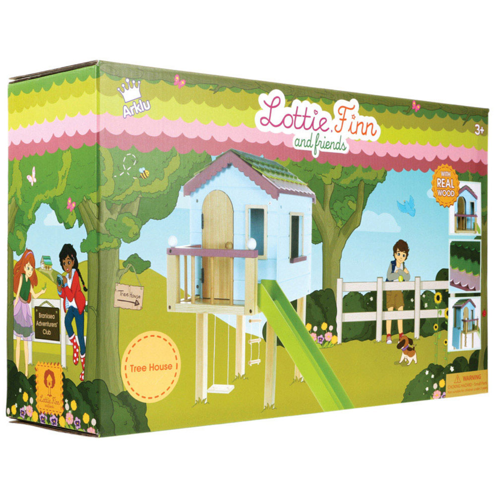 Lottie Dolls Wooden Treehouse Playset Image 1