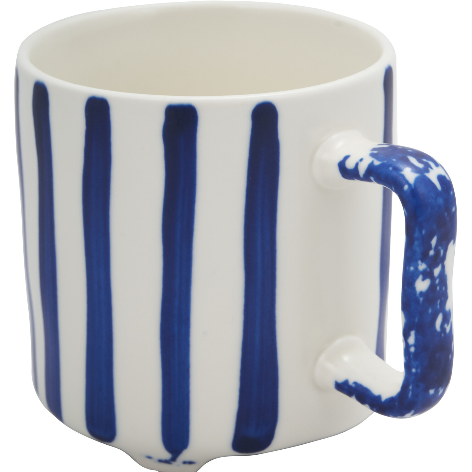 White and Blue Mug - Blue Image 2