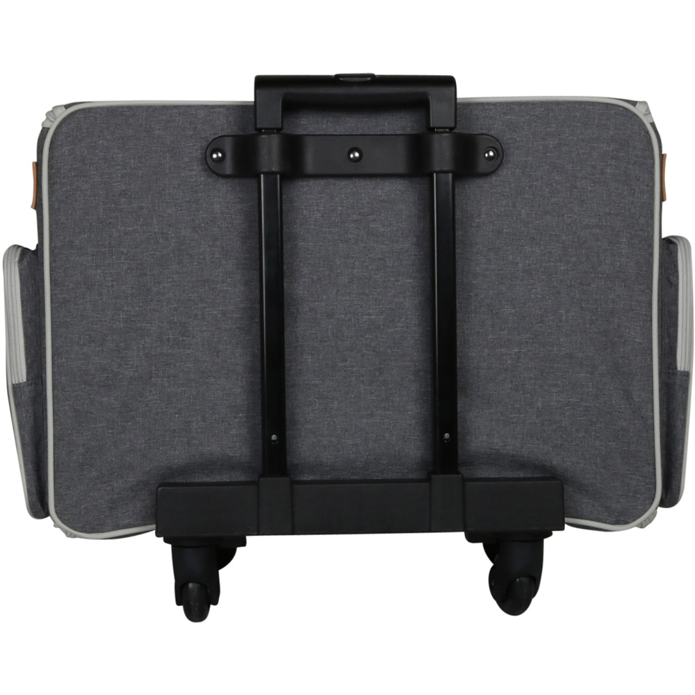 Everything Mary EVM13342-3 Grey Floral Deluxe Rolling Sewing Machine Case 55.9 x 31.8 x 38.1cm Image 3