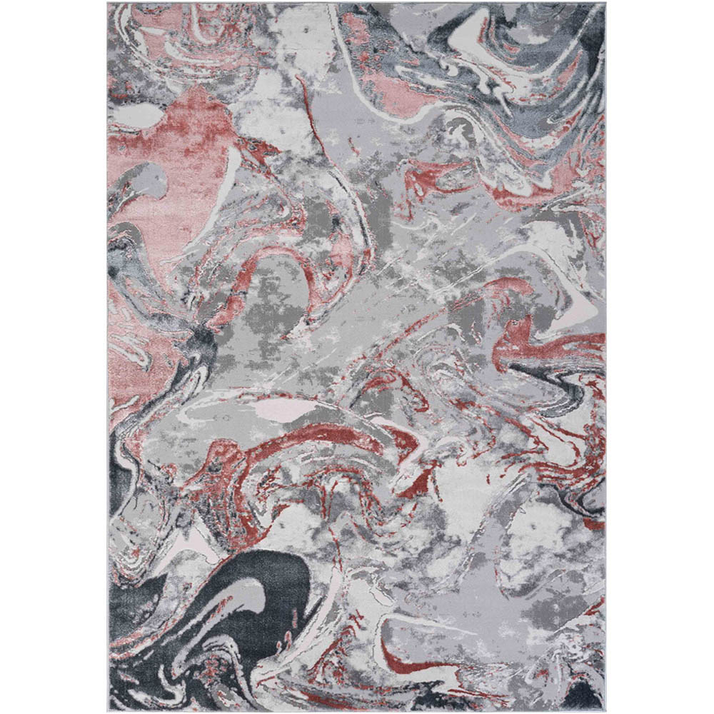 Desire Rugs Solarius Pink Living Room Abstract Area Rug 200 x 290cm Image 1