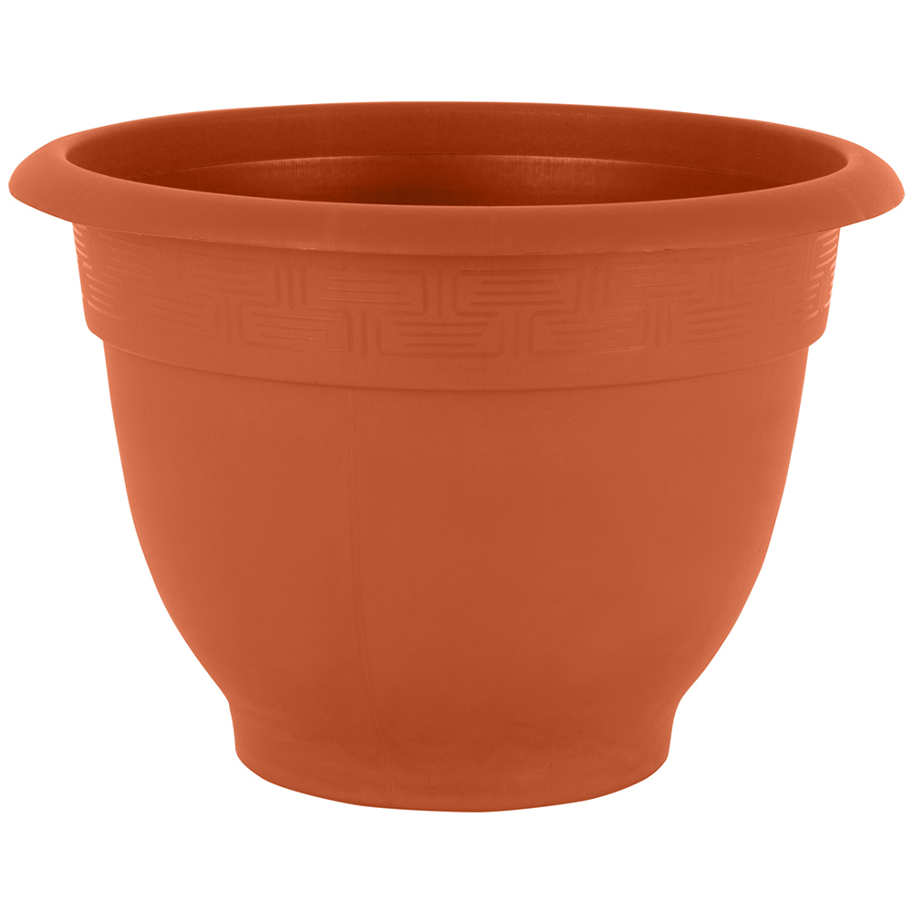 Wham Bell Pot Terracotta Recycled Plastic Round Planter 48cm 4 Pack Image 3