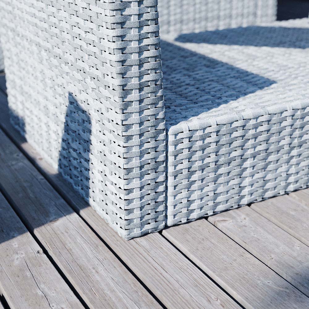 Garden Vida Mylor 4 Seater Grey Rattan Lounge Set Image 5