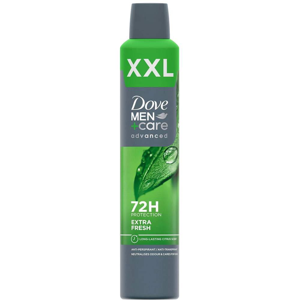 Dove Men+Care Advanced XXL Antiperspirant Aerosol Deo Extra Fresh 300ml 6 Pack Image 2